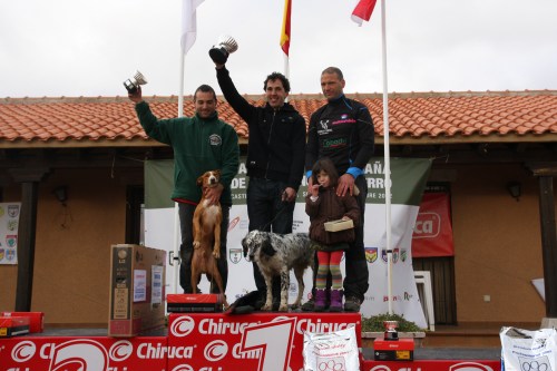 Podio del Campeonato de España de Caza Menor con Perro 2012