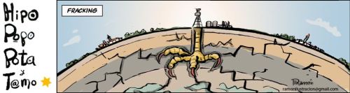 Viñeta sobre fracking de Ramón Rodríguez