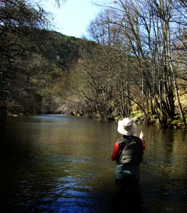 Pesca a ninfa en el norte de Burgos